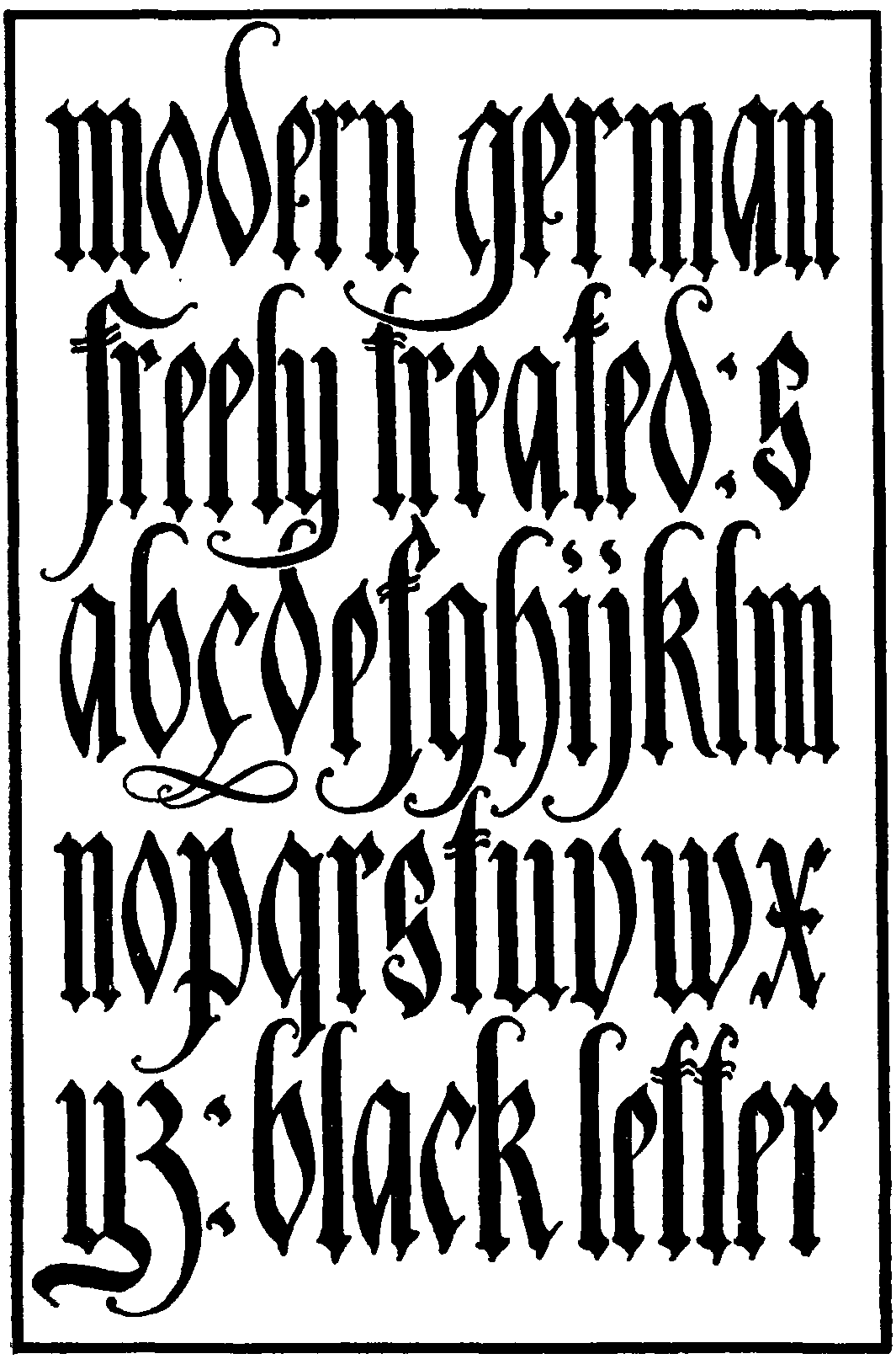medieval blackletter text