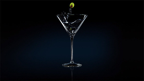 Martini Glass Party Background