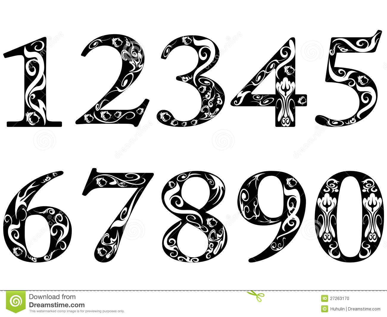 bubble letter and numbers fonts