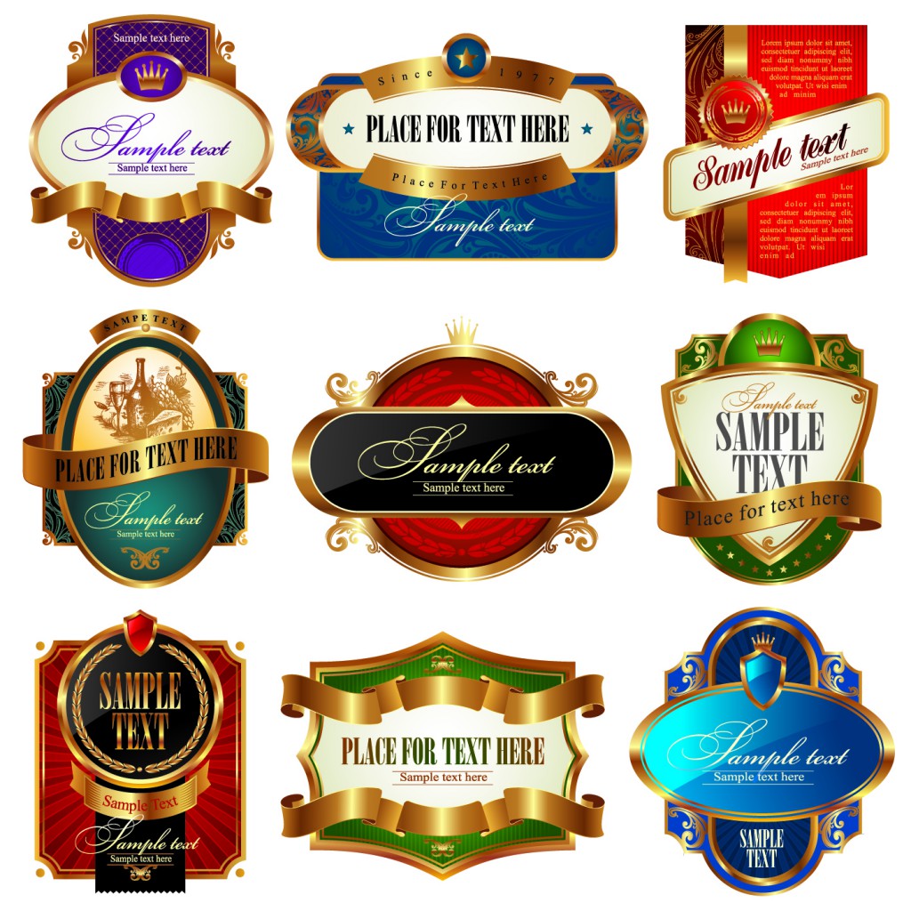 20 Free Label Vector Graphics Images Free Vintage Label Template 