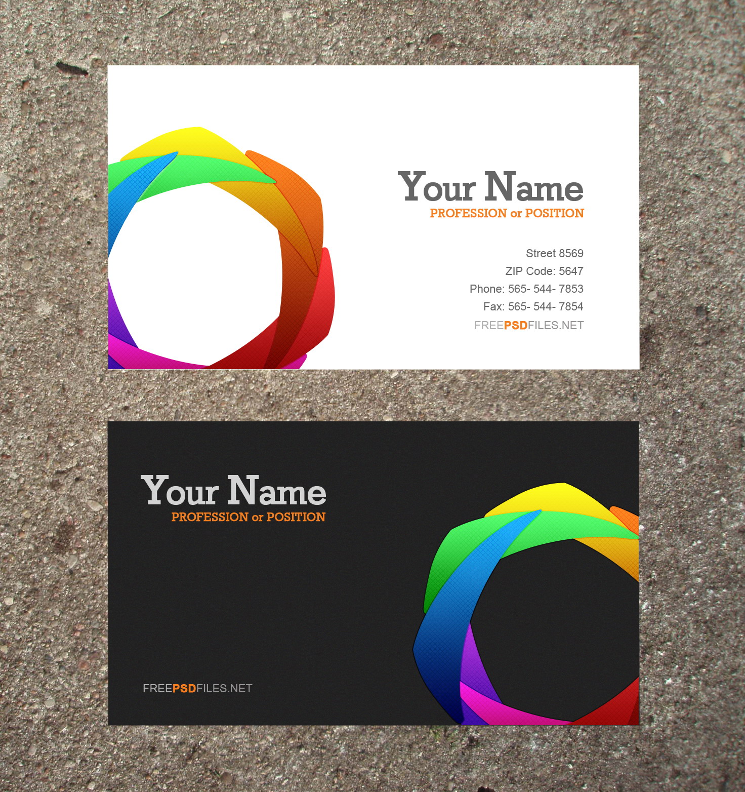 Free Printable Business Card With A Rose And Flower