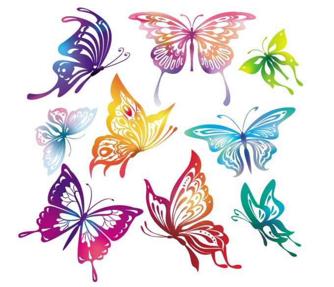 12 Butterfly Vector Psd Images Free Butterfly Vector Art Vector Butterfly Tattoo And Vector Butterfly Designs Newdesignfile Com