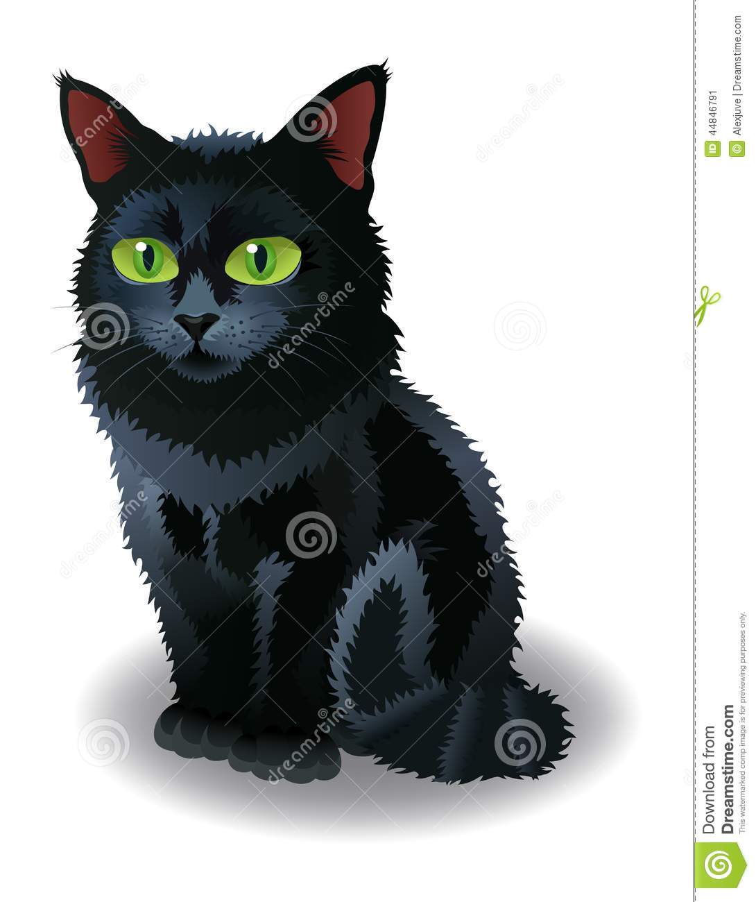 10 Halloween Cat Vector Images