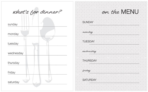 14 Dinner Menu Templates Free Images Printable Weekly Dinner Menu Planner Sample Restaurant 