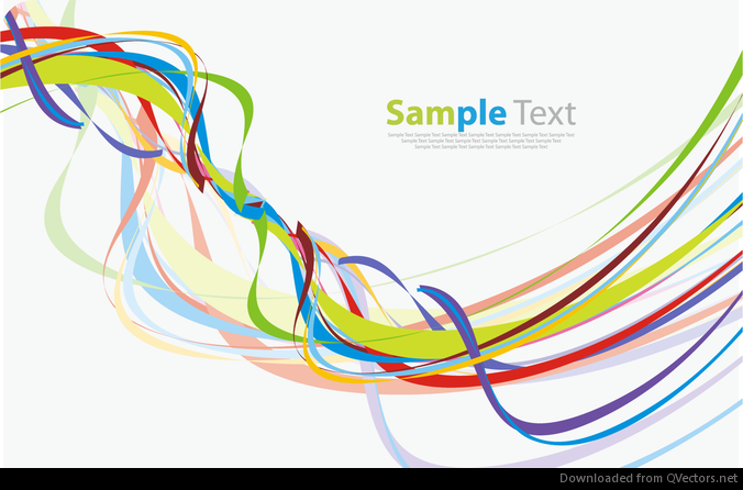 Wave Abstract Vector Lines