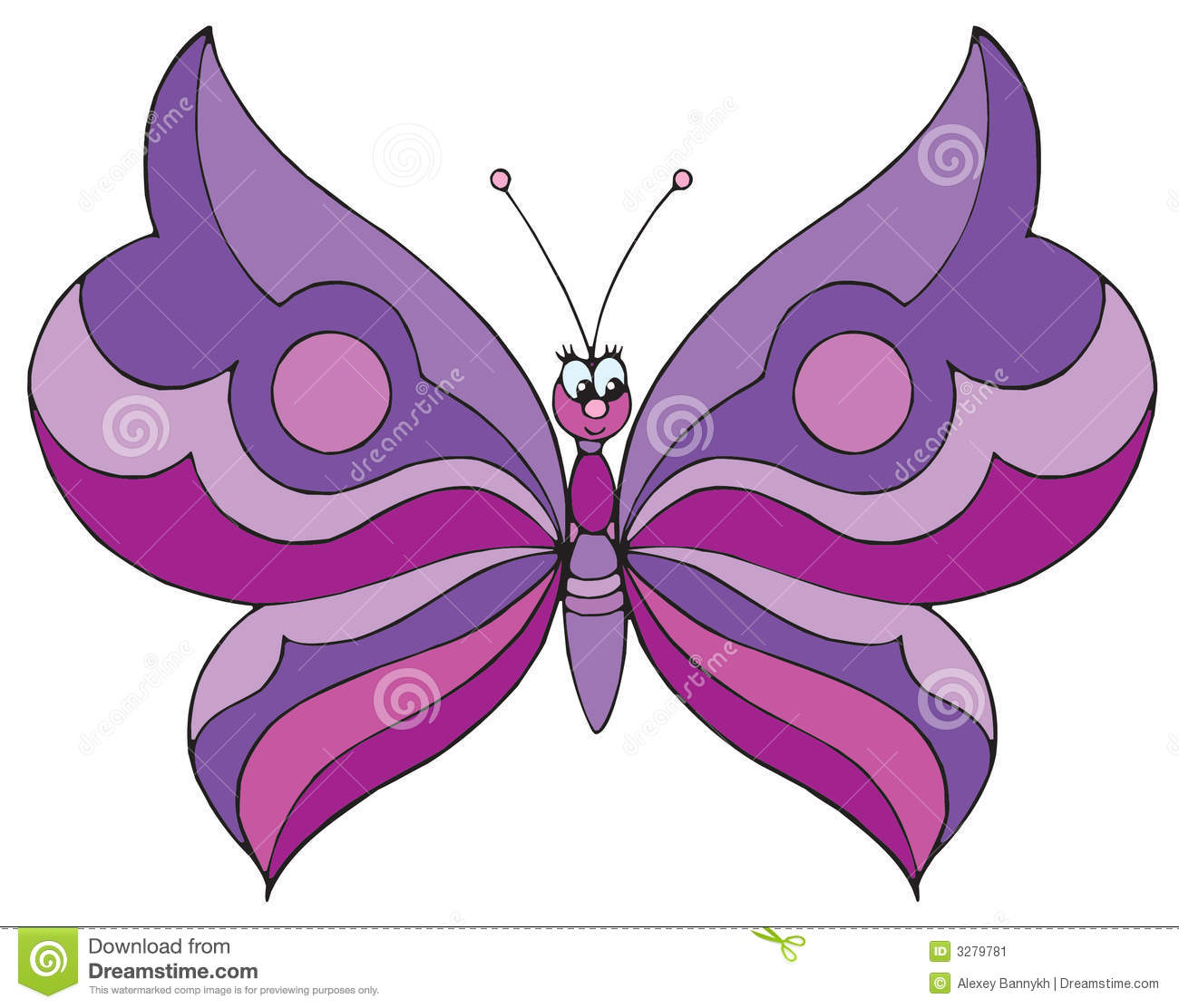 Vector Clip Art Butterflies