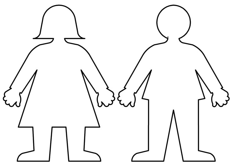 15 Cut Out People Template Images Printable Paper People Cutouts