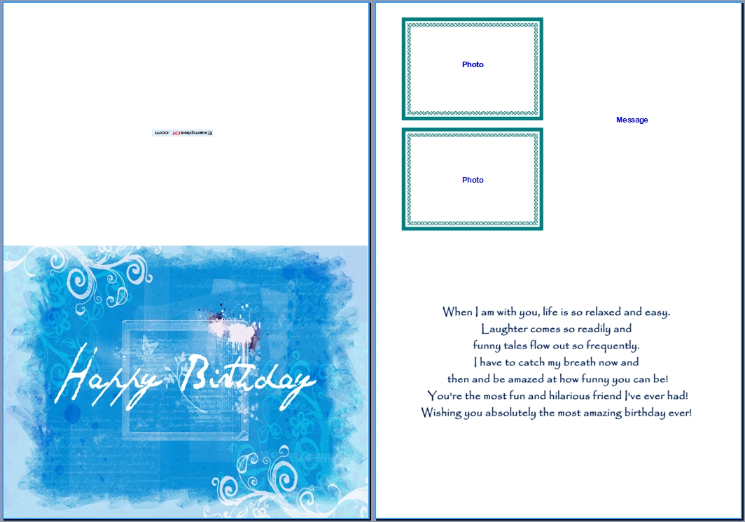 Free Happy Birthday Card Template Word Printable Templates Free