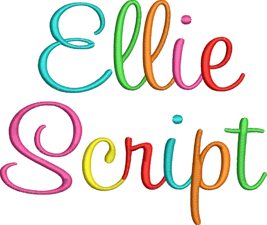 free script embroidery fonts pes