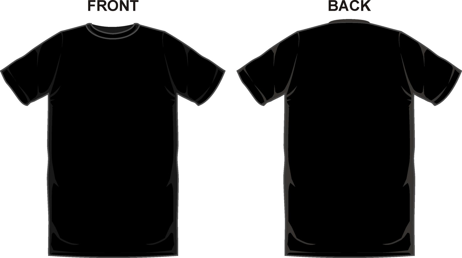 Tshirt Front And Back Template