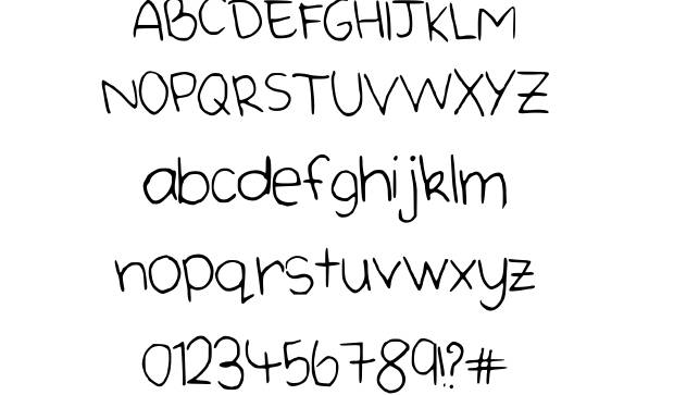 cool handwriting fonts for girls alphabet