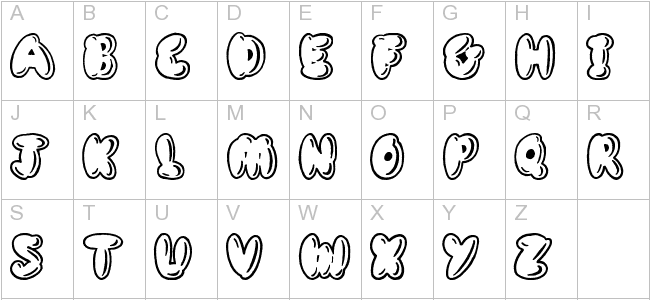 best bubble letter font in word