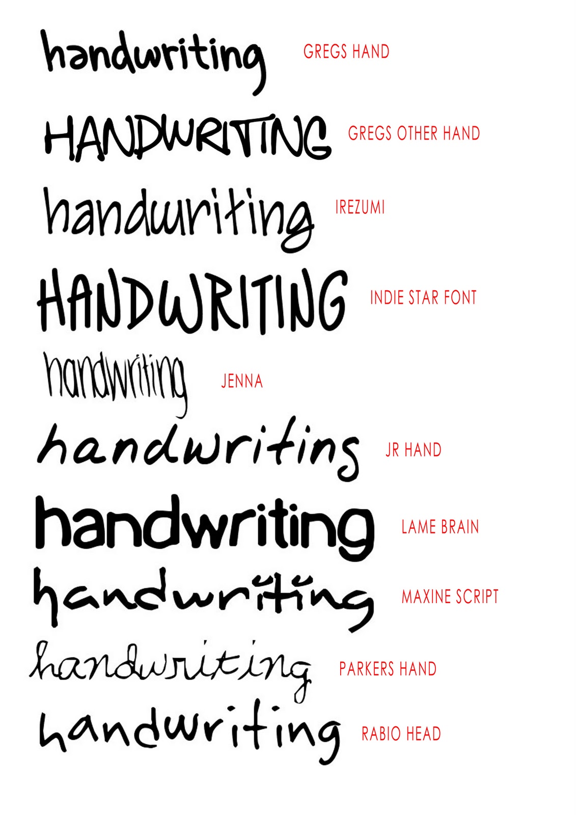 14 Handwriting Fonts For Word Images Handwriting Font On Word 