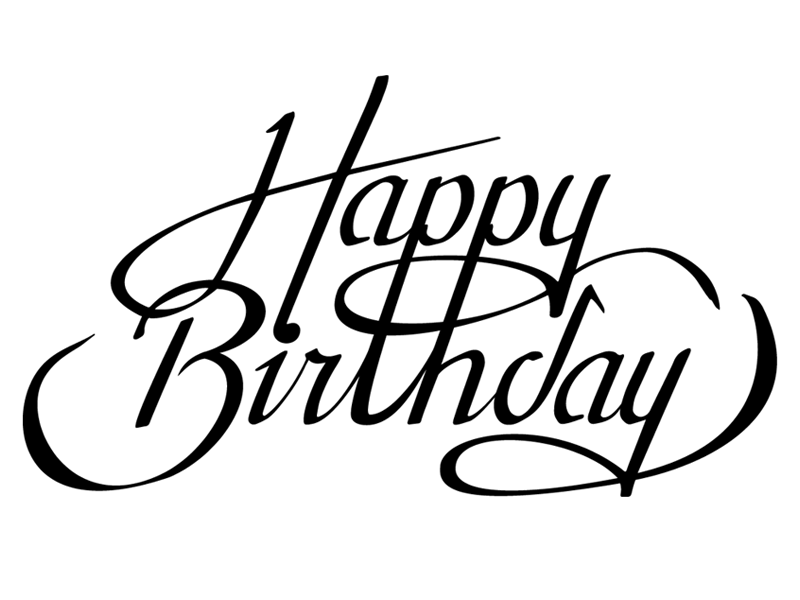 15 Happy Birthday Calligraphy Font Images Happy Birthday Calligraphy