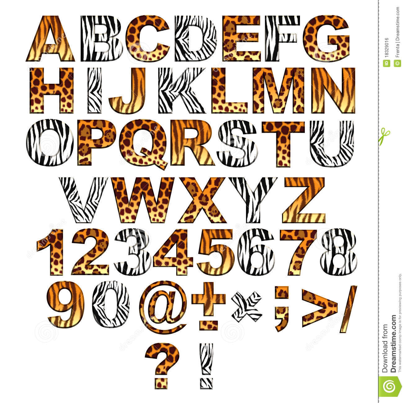 10 Safari Animal Font Images Zoo Animal Alphabet Letters Animal 