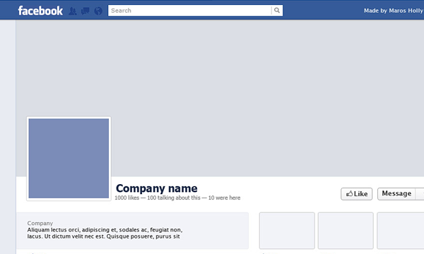 Blank Facebook Cover Template from www.newdesignfile.com