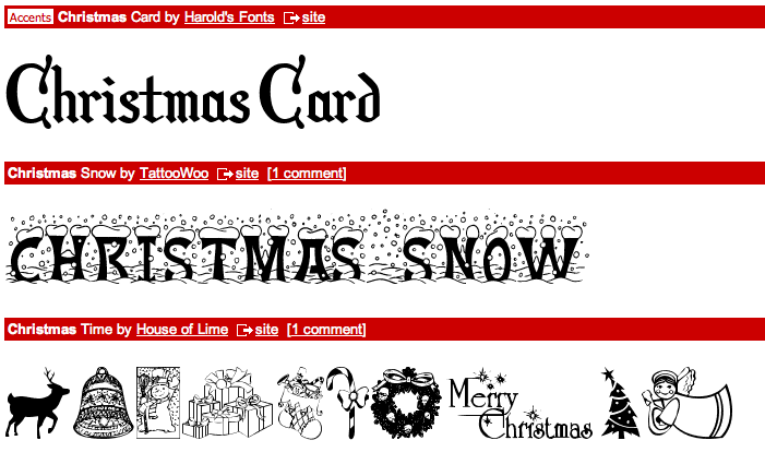 Free Christmas Fonts