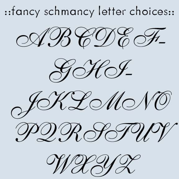 cool cursive letter designs