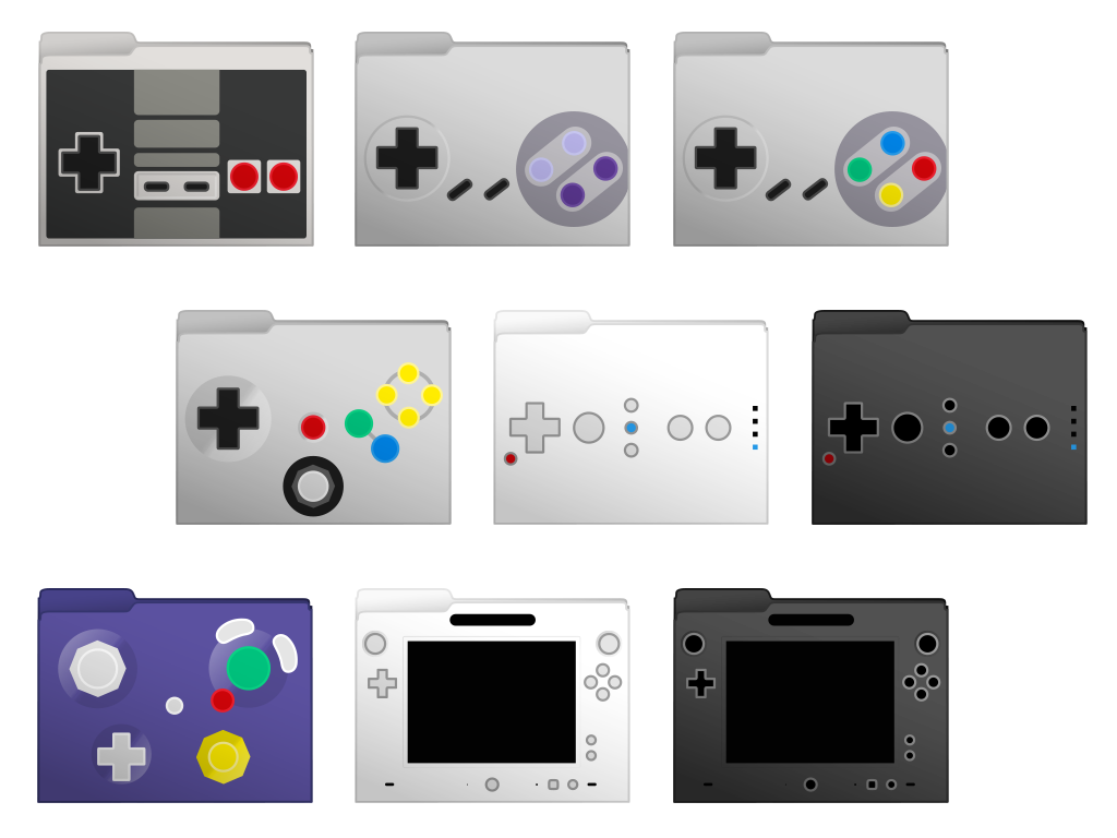 NES Controller Folder Icons