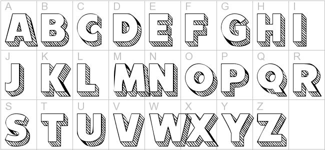 9 Block Letter Font Alphabet Template Images - Printable ...