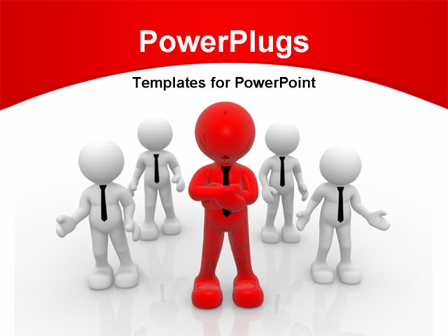 3D People PowerPoint Template