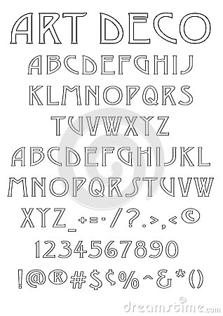 fonts for inkscape art deco