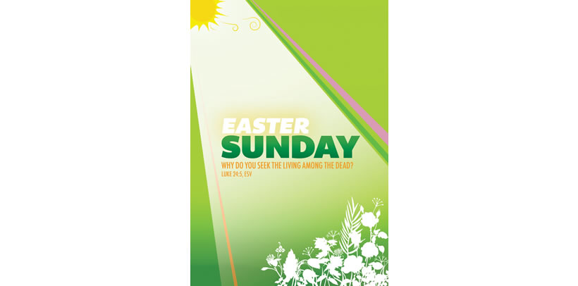 Christian Easter Bulletin Cover Clip Art