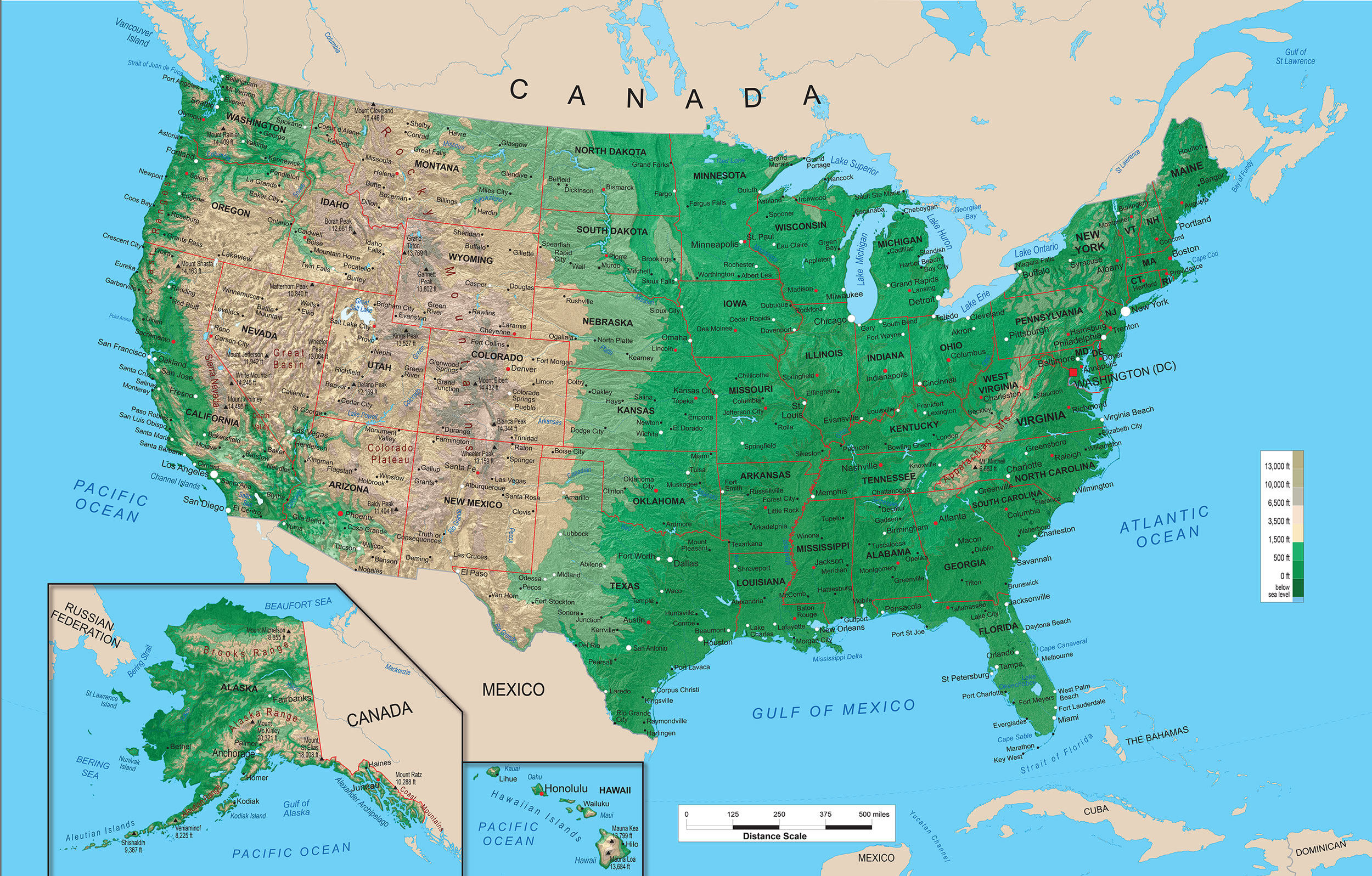 topographic elevation map of the united states 11 Topographic Map Of The United States Images Us Topographic topographic elevation map of the united states
