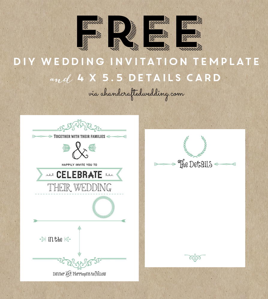 14 Wedding Invitation Templates Images Free Wedding Invitation Card 