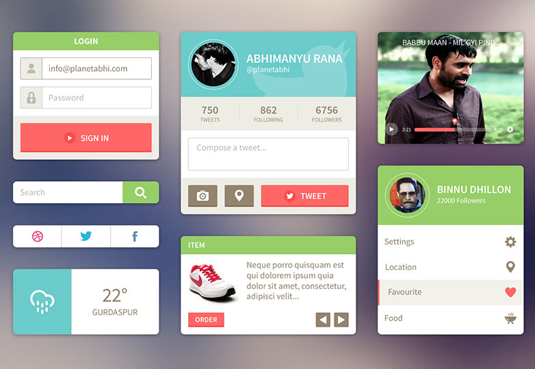 Flat UI Design