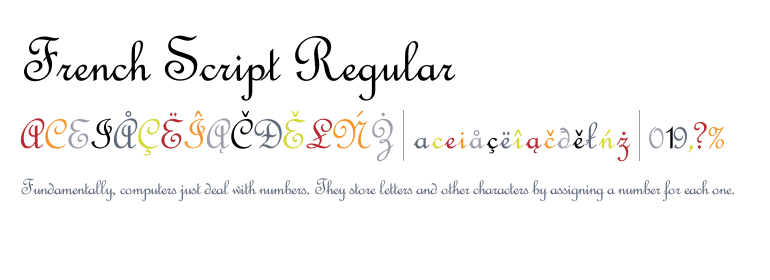 French Script Font