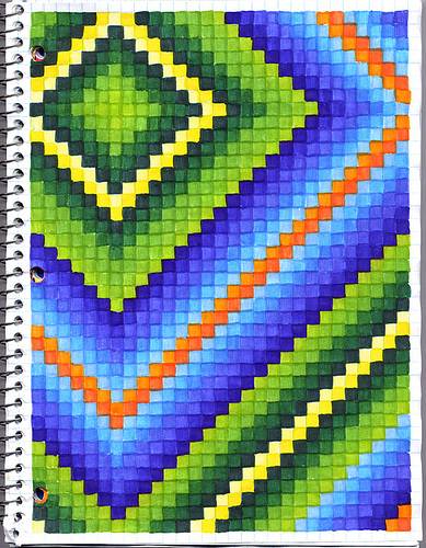 cool patterns on graph paper