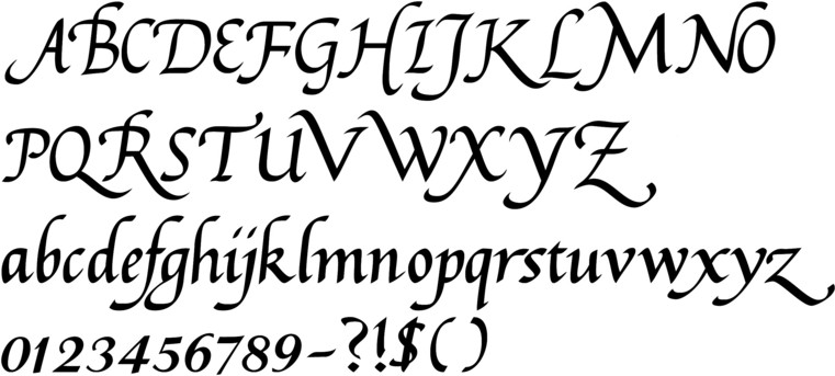 Humanist Calligraphy Font