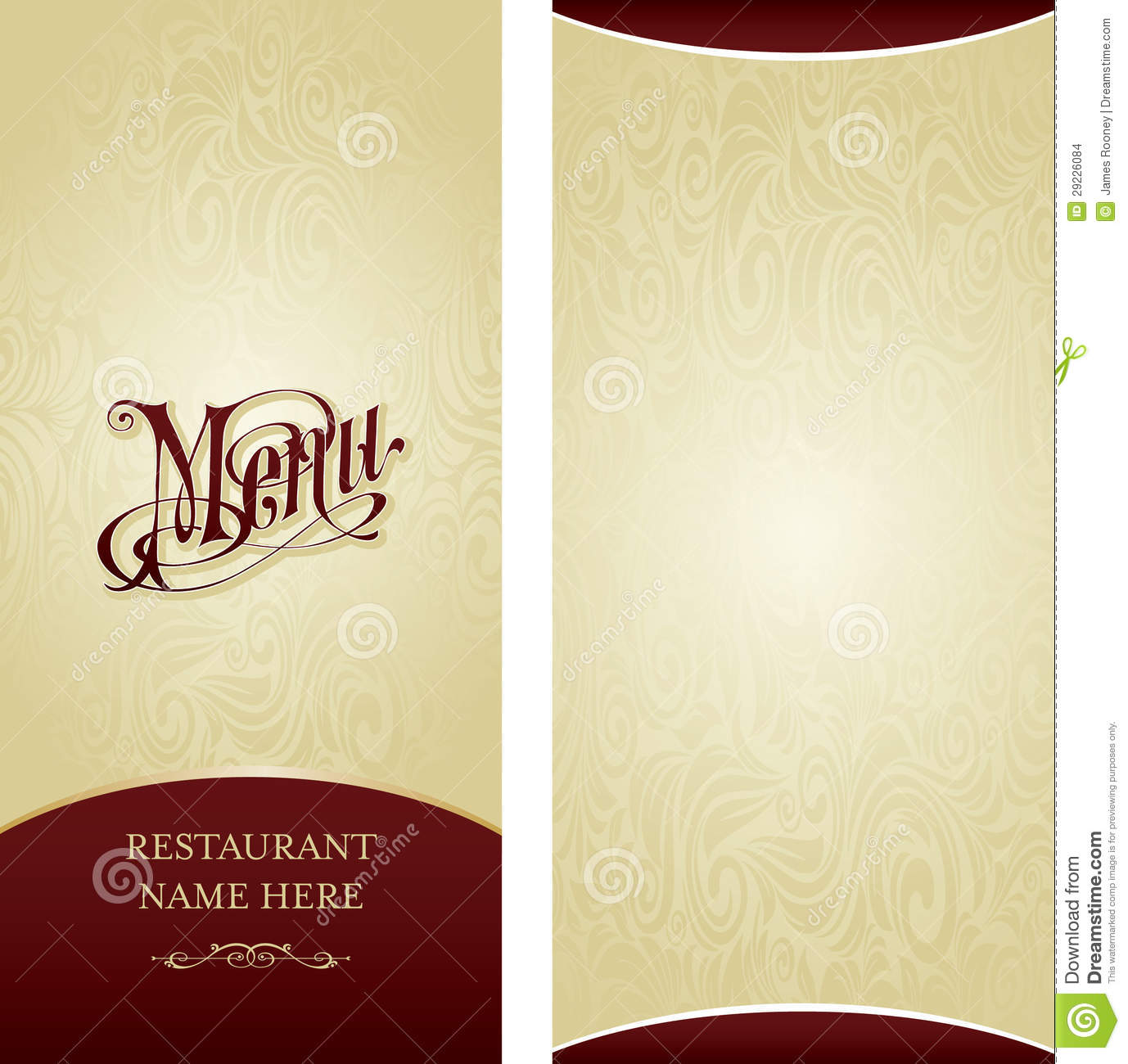 14 Menu Design Templates Images Rehearsal Dinner Restaurant Menu 