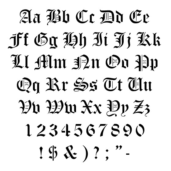 old english letter font download