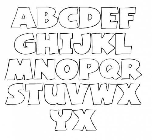 Letters Of The Alphabet Templates Printable