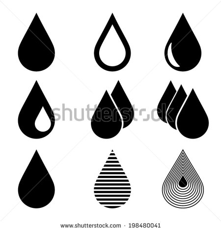 Water Drop Clip Art Black Background