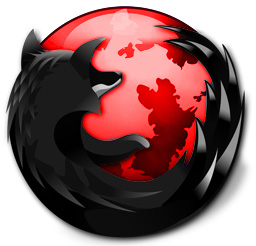 12 Red And Black Desktop Icons Images - Black Firefox Icon, Black and