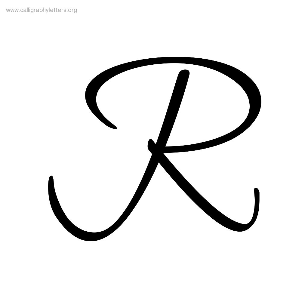 old english font for the letter r