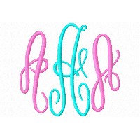 Fancy Swirl Monogram Embroidery Font