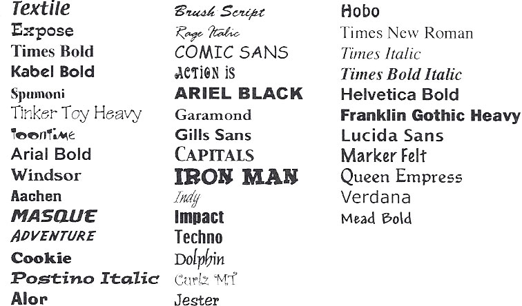 Most Common Font In The World Best Design Idea