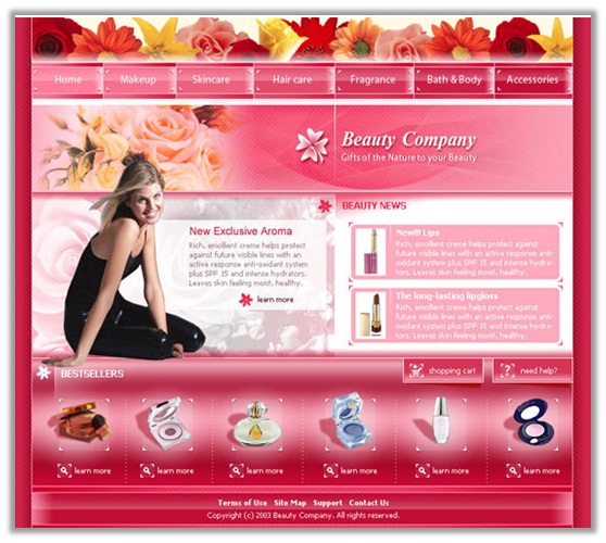 Beauty Website Template