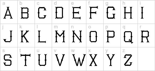 name of the block letter font
