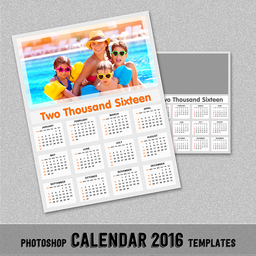 2016 Calendar Template Photoshop from www.newdesignfile.com