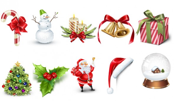 Christmas Icons PSD