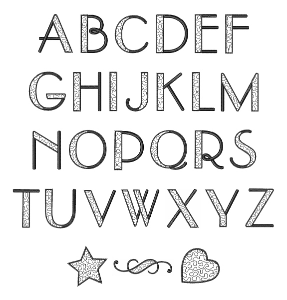 15 Pretty Fonts Alphabet Images Cute Letter Fonts Pretty Font 