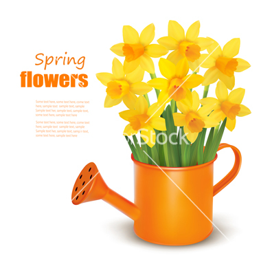 Spring Watering Can Clip Art