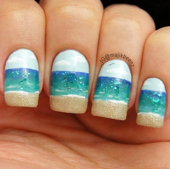 Beach Nail Art