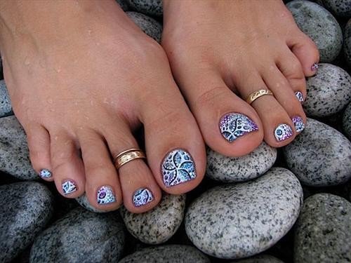 Cute Toe Nail Polish Design