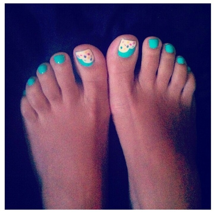 Orange Toenail Designs